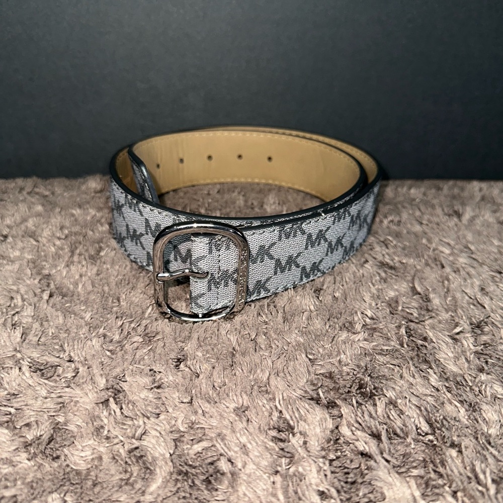 Michael Kors Gray Monogram Women's Belt
